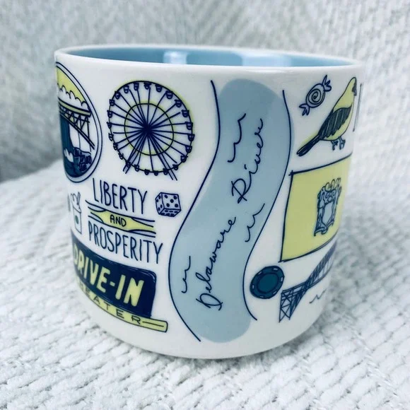 Starbucks Coffee Mug 14oz White New Jersey Been There Series Garden State Shore - Picture 3 of 8